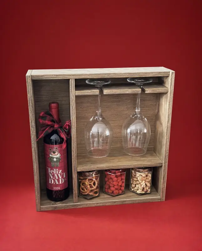 Box vino y snacks